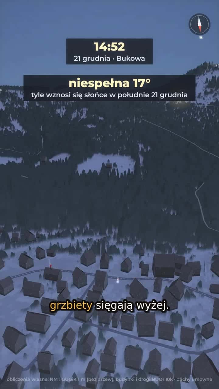 Domy, do których zimą nie zagląda słońce