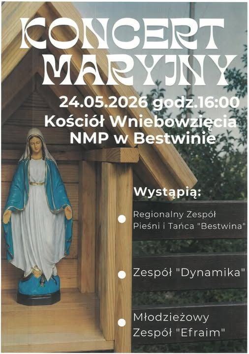 Tradycyjny Koncert Maryjny w Bestwinie z zespołami regionalnymi