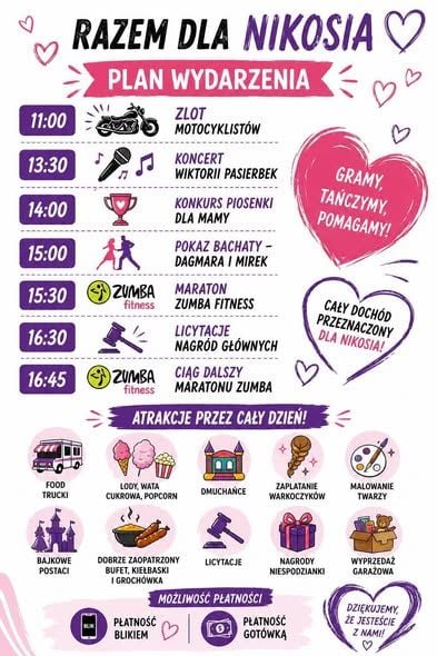 Charytatywny Dzień dla Nikosia w Kaniowie – 24 maja 2026