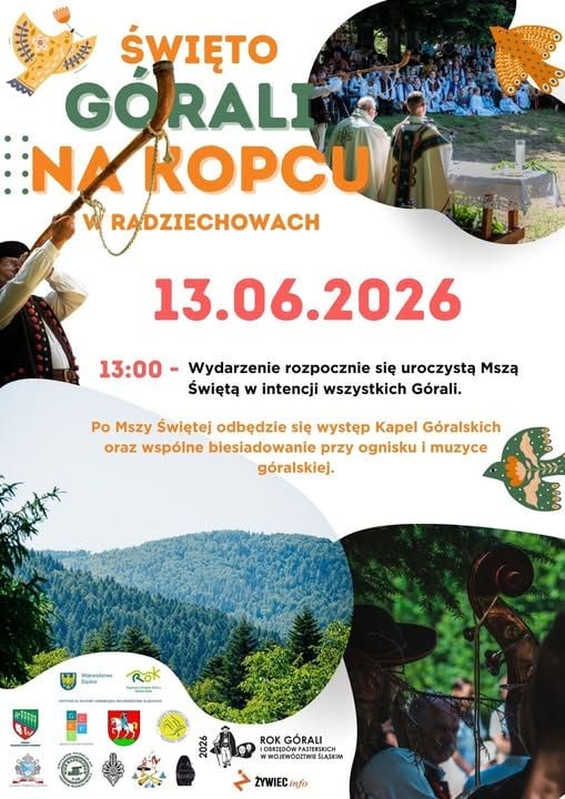 Święto Góralskie na Kopcu w Radziechowach – 13 czerwca 2026