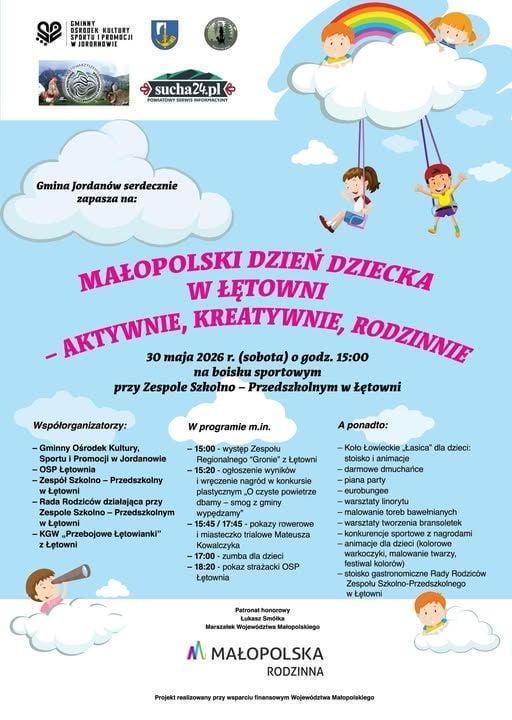 Rodzinny Małopolski Dzień Dziecka w Łętowni – zabawa i atrakcje na sportowo