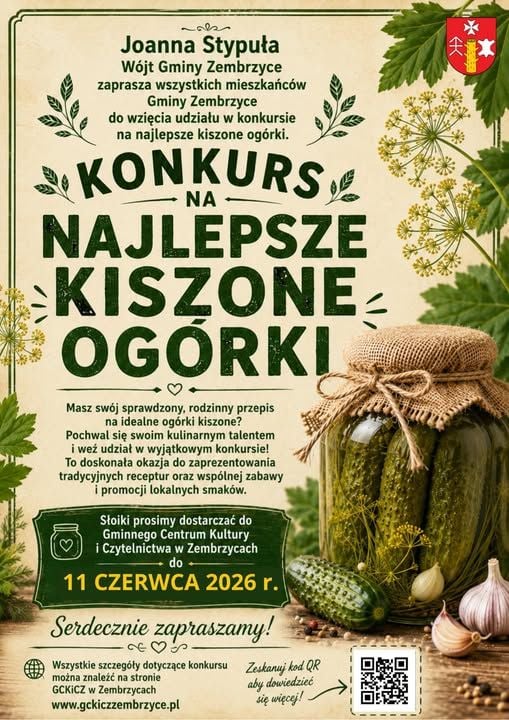 Rodzinny Konkurs na Najlepsze Kiszone Ogórki w Zembrzycach