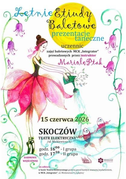 Letnie Prezentacje Baletowe Uczennic MCK Integrator w Skoczowie