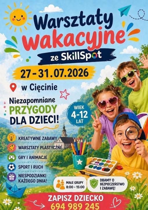 Wakacyjne Kreatywne Warsztaty dla Dzieci w Cięcinie