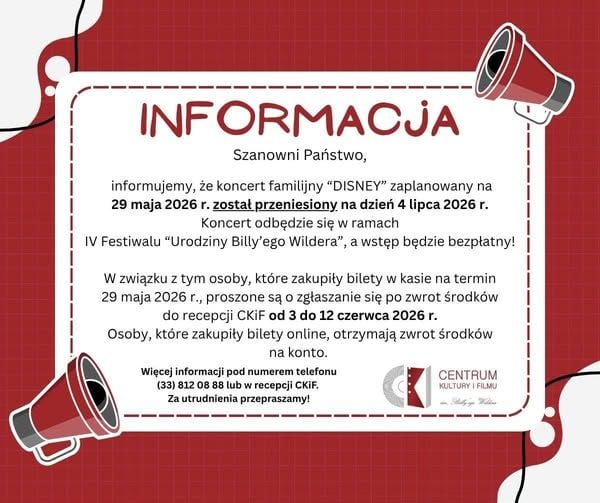 Rodzinny koncert Disney na IV Festiwalu w Suchej Beskidzkiej