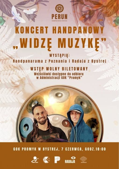 Koncert handpanowy „Widzę muzykę” w Bystrej – finałowy wieczór dźwięków