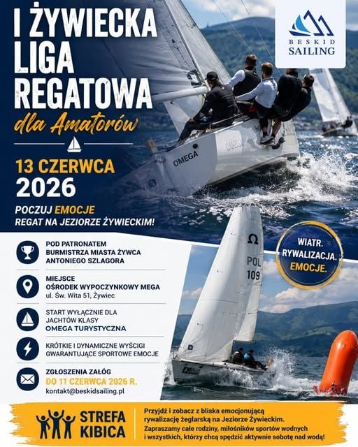Żywiecka Liga Regatowa na Jeziorze Żywieckim 2026