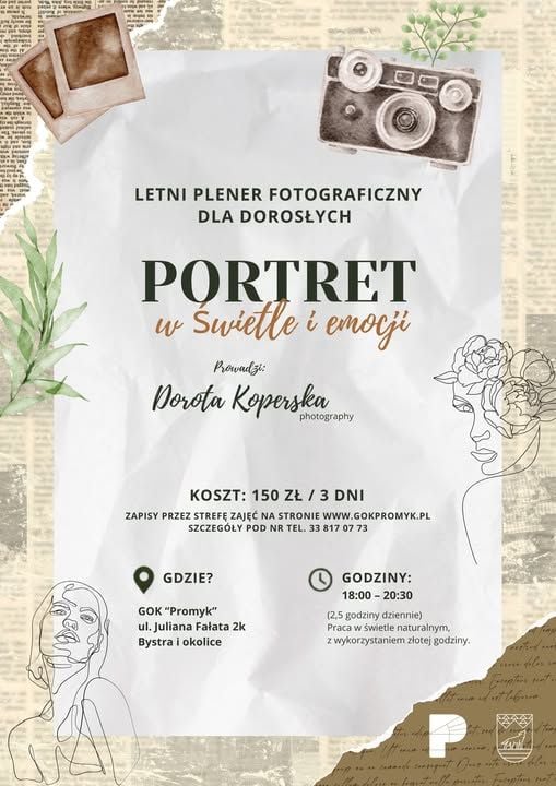 Letni plener fotograficzny w Bystrze: Portret i emocje
