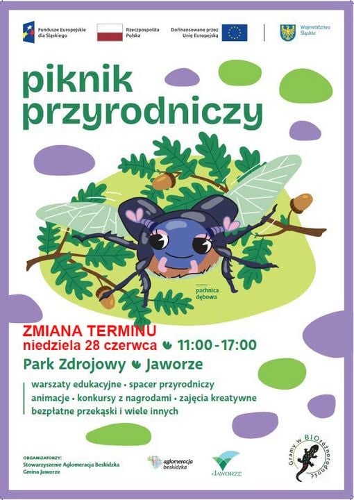 Piknik Przyrody w Jaworzu – edukacja i zabawa w Parku Zdrojowym