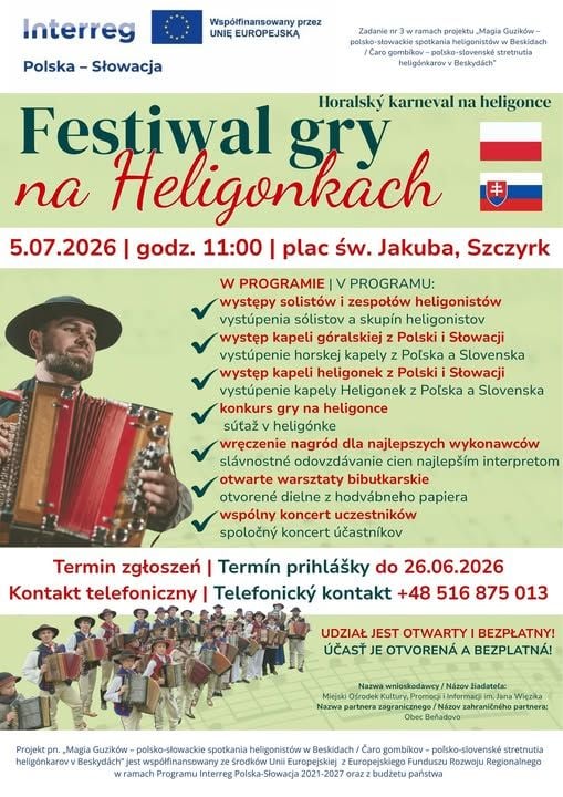 Festiwal Heligonki na Placu św. Jakuba w Szczyrku