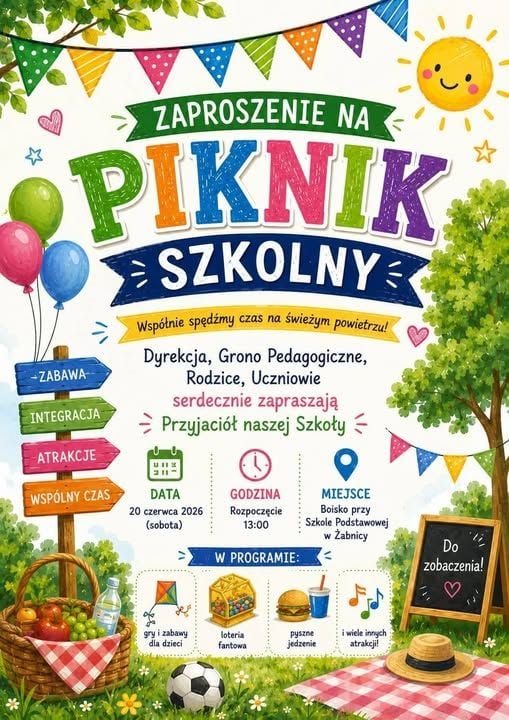 Piknik Rodzinny przy Szkole Podstawowej w Żabnicy