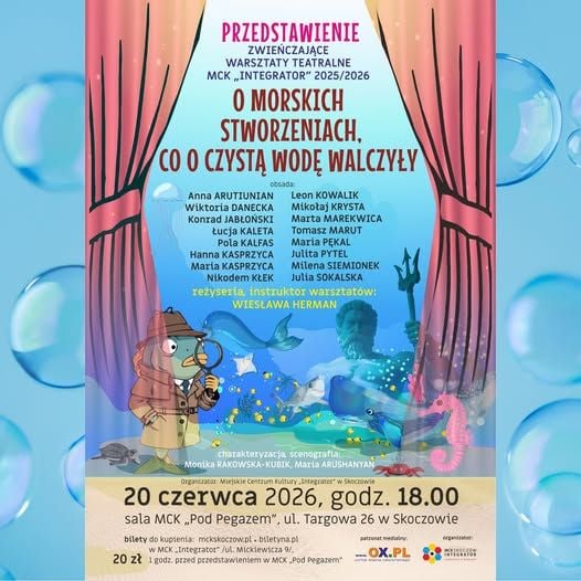 Spektakl teatralny „O morskich stworzeniach” w Skoczowie
