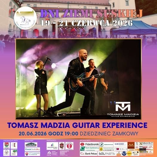 Koncert Tomasza Madzi na Dziedzińcu Zamkowym w Suchej