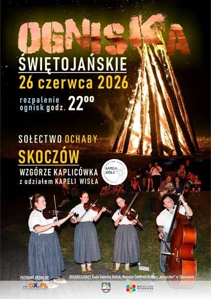 Świętojańska noc z Kapelą Wisła na Wzgórzu Kaplicówka w Skoczowie