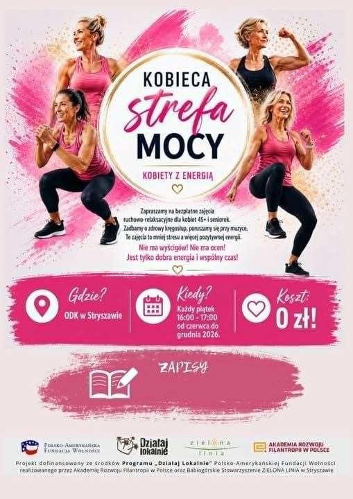 Ruchowo-relaksacyjne spotkania dla kobiet 45+ w Stryszawie