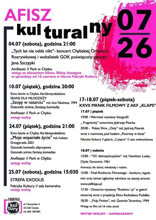 XXVII Piknik Filmowy z AKF „Klaps” w Cieszynie – wystawy i pokazy filmowe