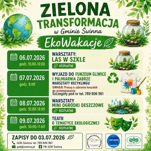 EkoWakacje 2026: Zielona transformacja w Gminie Świnna