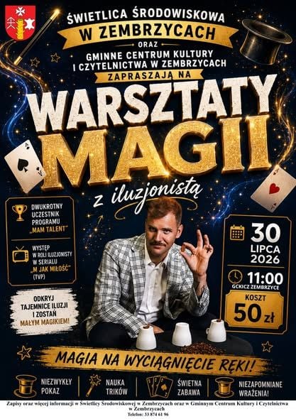Letnie warsztaty w Zembrzycach: Leśne Opowieści i Magia z iluzjonistą