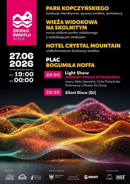 Festiwal Świetlny „Źródło Światła” w Wiśle – Noc Pełna Iluminacji