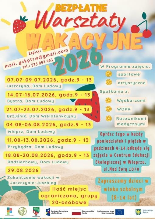 Letnie Warsztaty 2026 dla dzieci z Juszbieg w Radziechowach