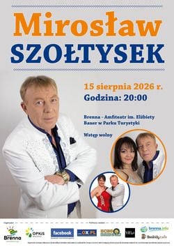 Koncert Mirosława Szołtyska w Amfiteatrze w Brennej
