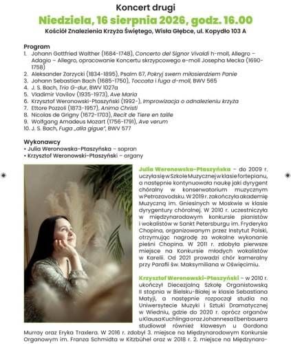 Festiwal Muzyki Sakralnej Wisła Cantat w kościele Znalezienia Krzyża Świętego