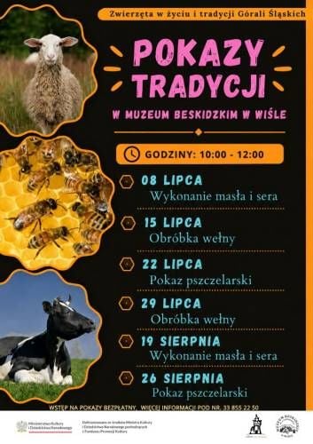 Pokaz tradycyjnego wyrabiania masła i sera w Wiśle