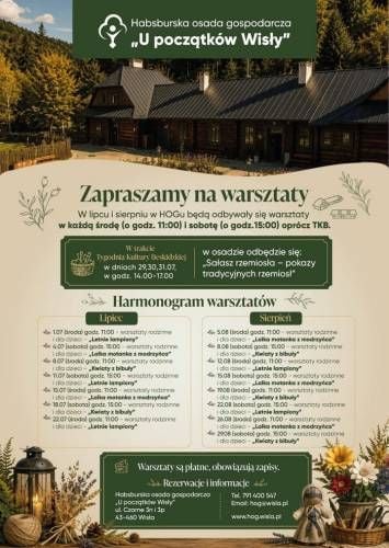 Warsztaty rodzinne z tworzenia kwiatów z bibuły w Wiśle