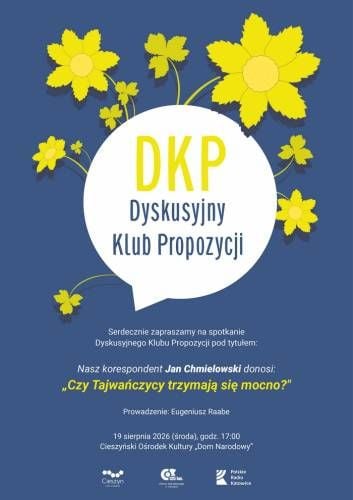 Spotkanie o kulturze Tajwanu w Domu Narodowym w Cieszynie