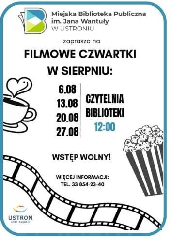 Filmowy czwartek w bibliotece w Ustroniu
