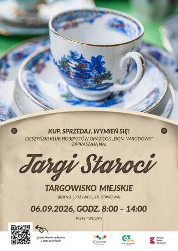 Targi staroci na targowisku miejskim w Cieszynie