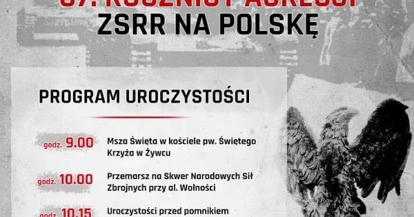 Obchody rocznicy agresji ZSRR na Polskę w Żywcu