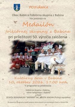 Jubileusz 50-lecia działalności Folklornej grupy z Babína