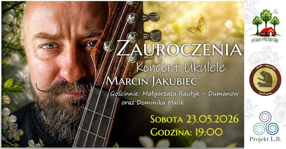 🎵 Zauroczenia – koncert ukulele z Marcinem Jakubcem