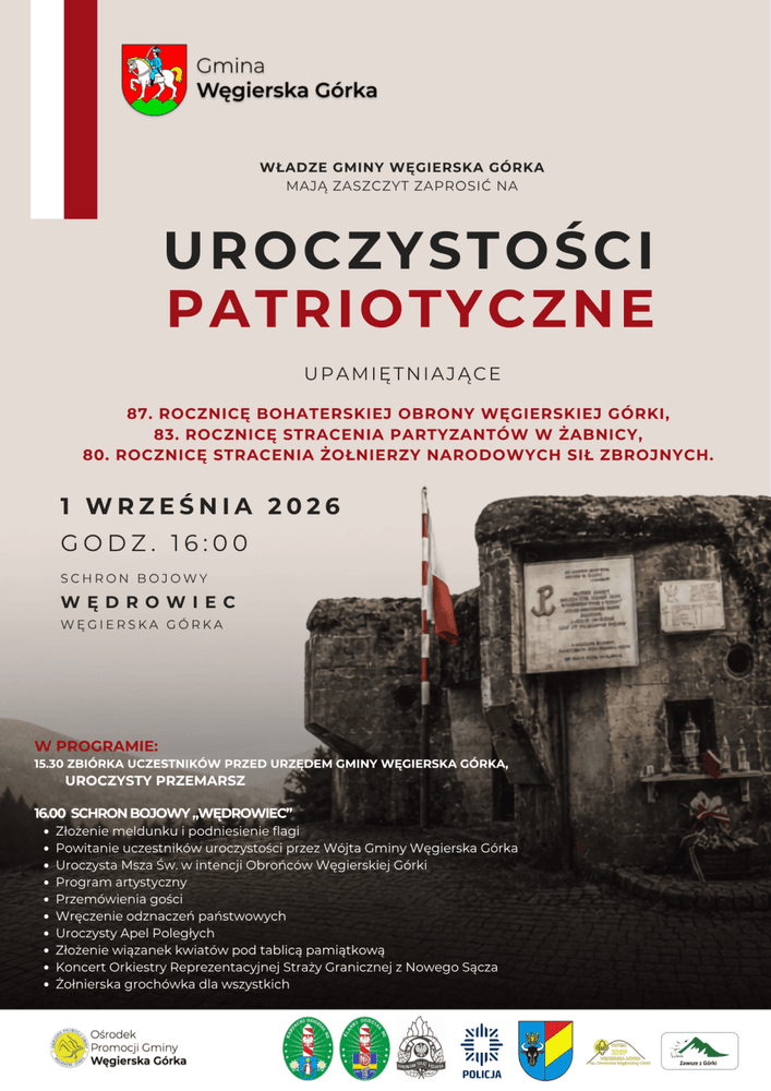 Uroczystości patriotyczne upamiętniające rocznice historyczne