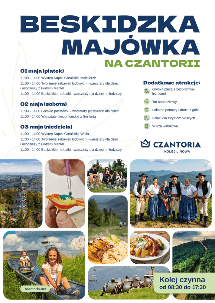 🌄 Beskidzka Majówka pełna muzyki, warsztatów i atrakcji dla dzieci