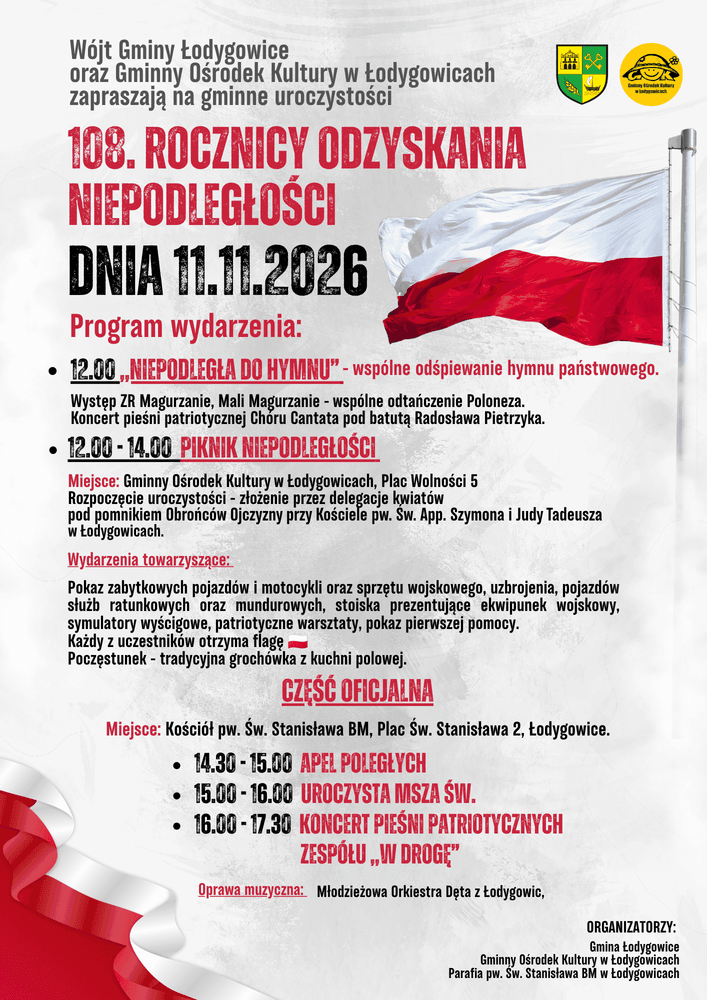 🇵🇱 Świętujmy razem 108. rocznicę odzyskania niepodległości!
