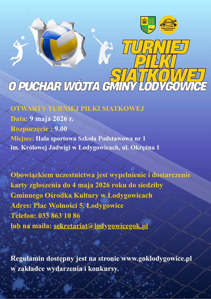 🏐 Turniej Piłki Siatkowej o Puchar Wójta Gminy Łodygowice