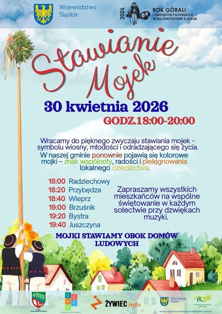 🌿 Stawianie Mojek – wspólne świętowanie wiosny i tradycji