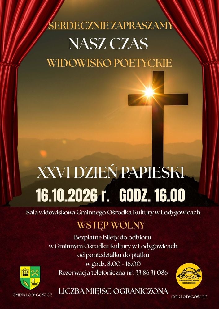 🎭 Nasz Czas – widowisko poetyckie na Dzień Papieski