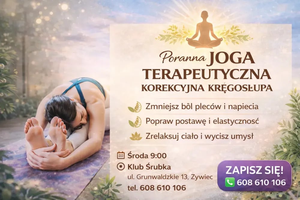 ✨ Poranna Joga Terapeutyczna – Korekcyjna, Kręgosłupa ✨