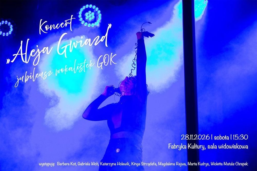 Koncert Aleja Gwiazd – jubileusz wokalistek GOK w Chybiu