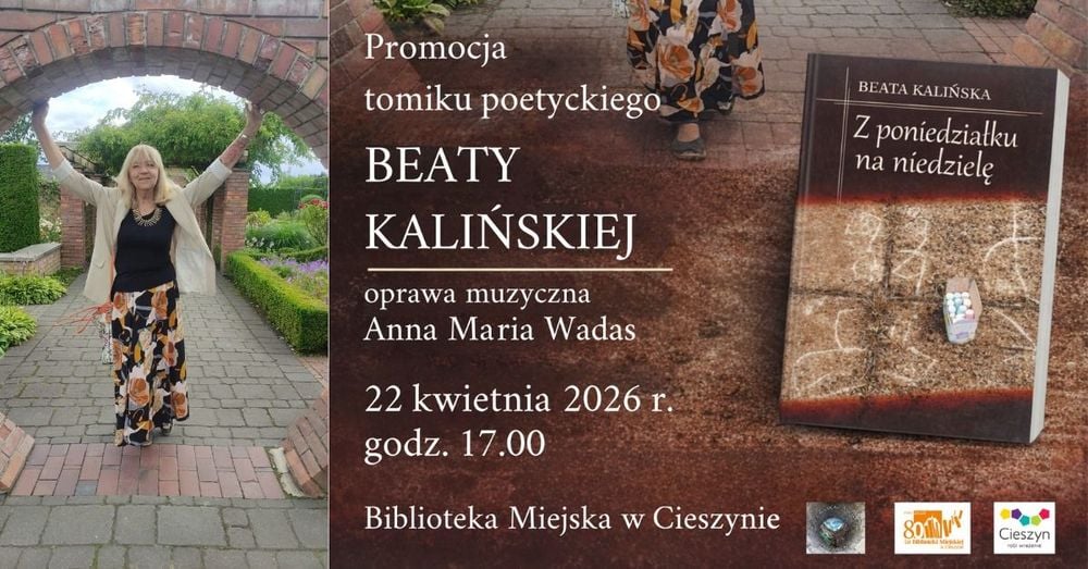 Spotkanie autorskie z Beatą Kalińską w Cieszynie – promocja nowego tomiku