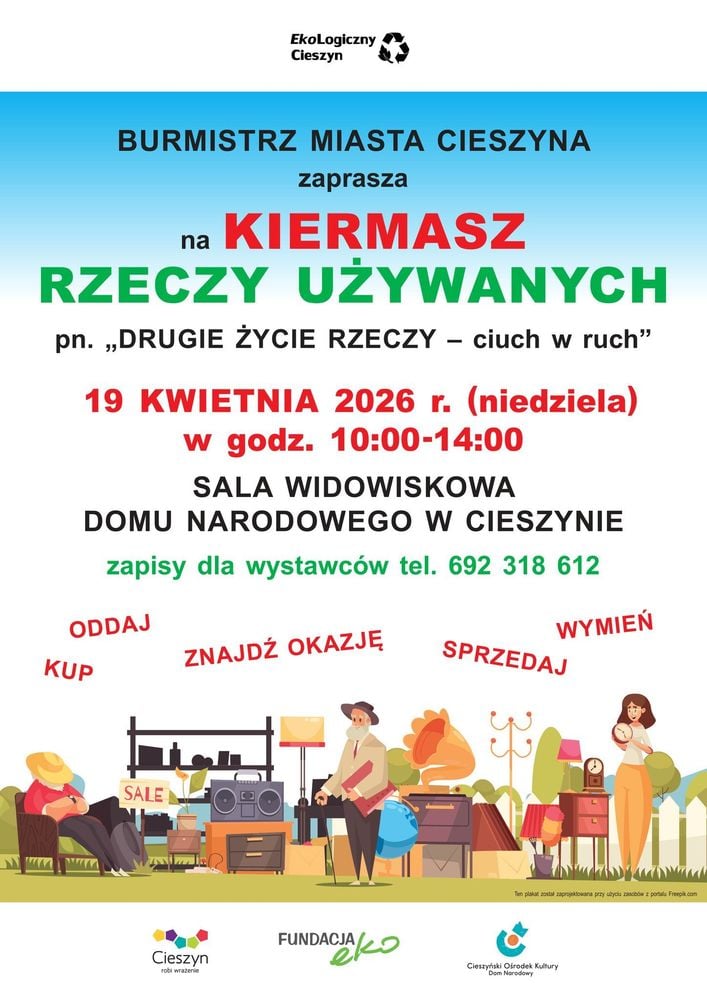 Ekologiczny kiermasz ubrań i warsztaty w Cieszynie – Ciuch w Ruch 2026