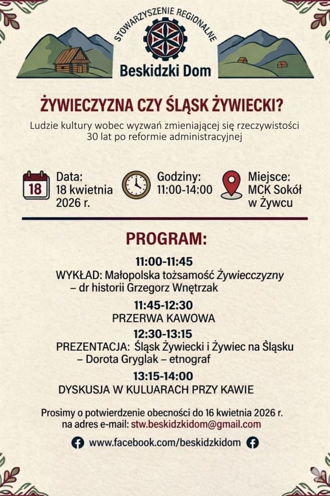 Konferencja o tożsamości Żywiecczyzny – Żywiec 2026