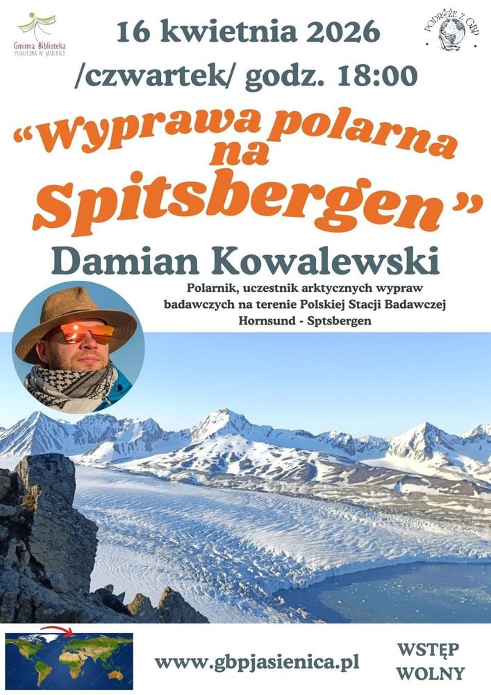 Spotkanie z Damianem Kowalewskim: Polarna wyprawa na Spitsbergen