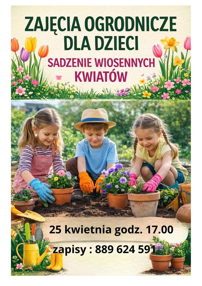 Dziecięce warsztaty ogrodnicze w Suchej Beskidzkiej