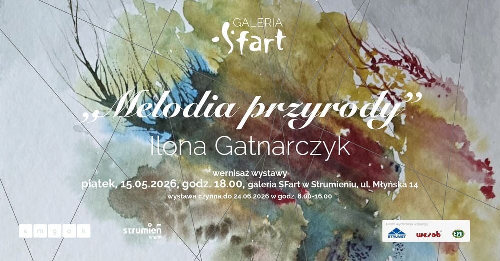 Wernisaż malarstwa Ilony Gatnarczyk "Melodia przyrody" w Strumieniu