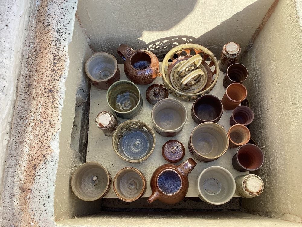 Wypał sodowy ceramiki w Folwarku Ceramicznym - Przeźmierowo