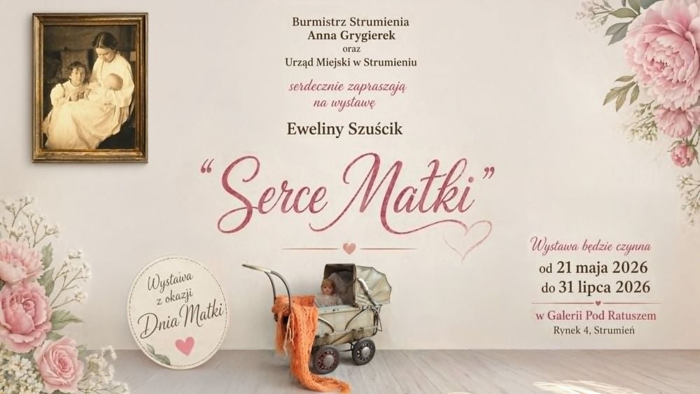 Wernisaż wystawy "Serce Matki" Eweliny Szuścik w Strumieniu